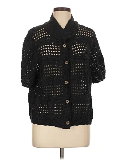 Pre-owned Beachlunchlounge Cardigan Sweater In Black
