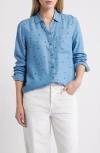 Beachlunchlounge Cassie Chambray Button-up Shirt
