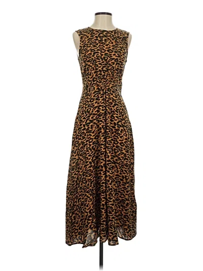 Pre-owned Beachlunchlounge Casual Dress In Brown