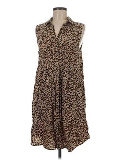 Pre-owned Beachlunchlounge Casual Dress In Brown