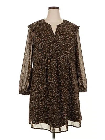 Pre-owned Beachlunchlounge Casual Dress In Brown