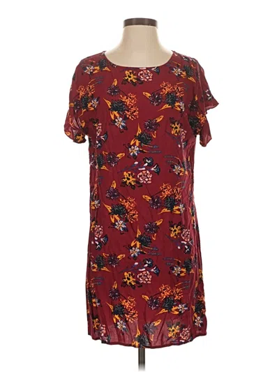 Pre-owned Beachlunchlounge Casual Dress In Burgundy