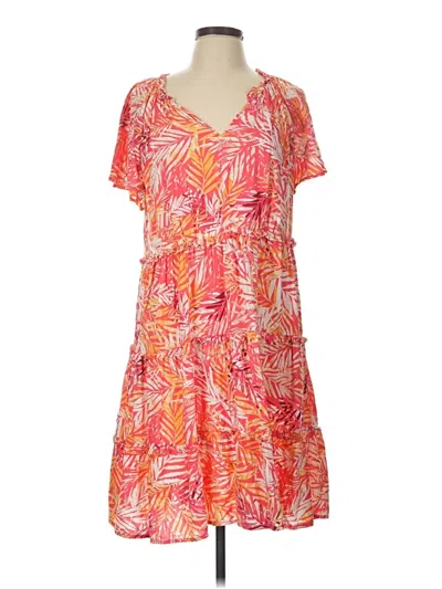 Pre-owned Beachlunchlounge Casual Dress In Orange