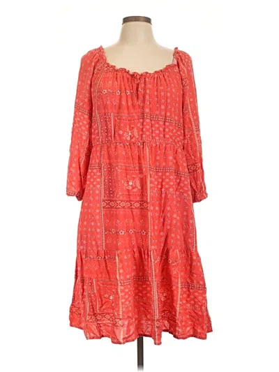 Pre-owned Beachlunchlounge Casual Dress In Orange