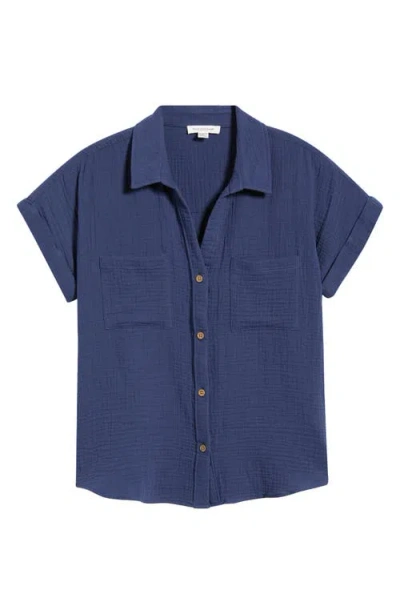 Beachlunchlounge Chicago Gauze Shirt In Blue