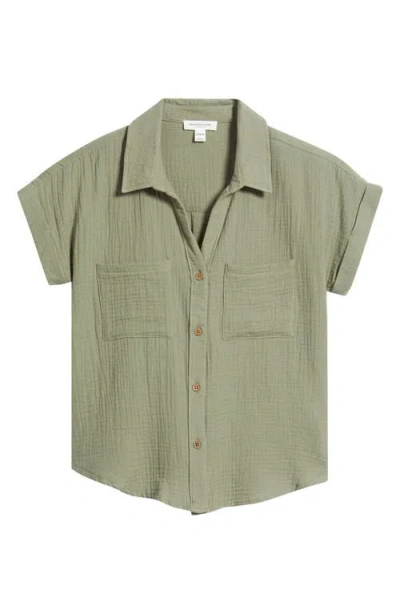 Beachlunchlounge Chicago Gauze Shirt In Green