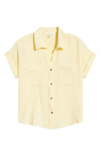 Beachlunchlounge Chicago Gauze Shirt In Yellow