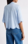 Beachlunchlounge Clo Eyelet Border Button-up Shirt