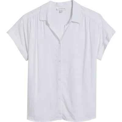 Beachlunchlounge Dara Button-up Shirt In White
