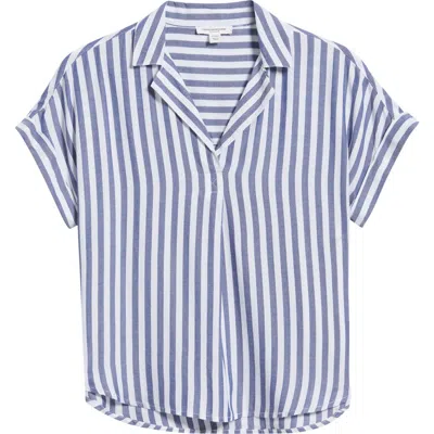 Beachlunchlounge Deni Stripe Shirt In Blue