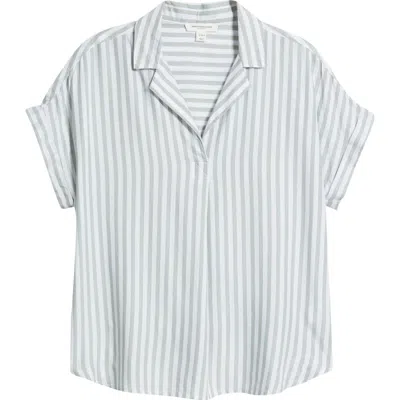 Beachlunchlounge Deni Stripe Shirt In Gray