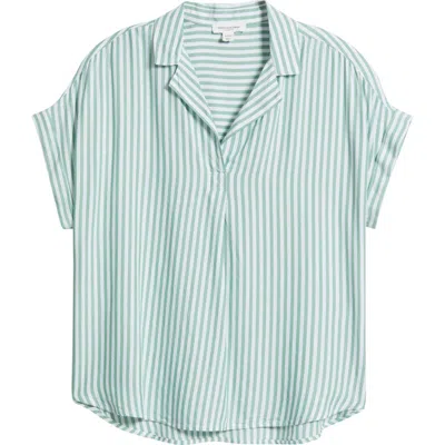 Beachlunchlounge Deni Stripe Shirt In Green