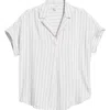 Beachlunchlounge Deni Stripe Shirt In Vintage Khaki