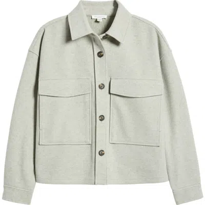 Beachlunchlounge Double Face Crop Jacket In Dried Oregano Heather