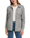 Beachlunchlounge Double Faced Cropped Knit Jacket In Gray