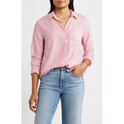 Beachlunchlounge Eden Long Sleeve Button-up Shirt In Multi