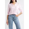 Beachlunchlounge Eden Long Sleeve Button-up Shirt In Multi