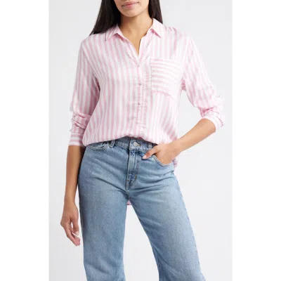 Beachlunchlounge Eden Long Sleeve Button-up Shirt In Multi