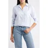 Beachlunchlounge Eden Long Sleeve Button-up Shirt In White