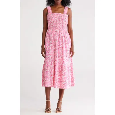 Beachlunchlounge Elissa Print Sundress In Pink