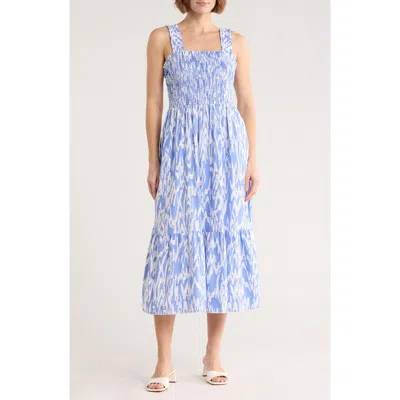Beachlunchlounge Elissa Print Sundress In Blue