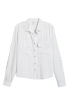 Beachlunchlounge Felicity Button-up Shirt In White