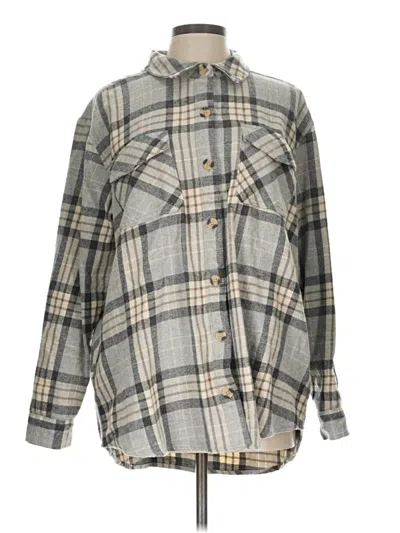 Pre-owned Beachlunchlounge Fleece Jacket In Gray