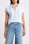 Beachlunchlounge Gem Stripe Shirt In Blue