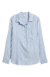 Beachlunchlounge Haley Popover Shirt In Blue