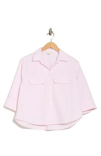 Beachlunchlounge Jennie Button-up Shirt In Pink