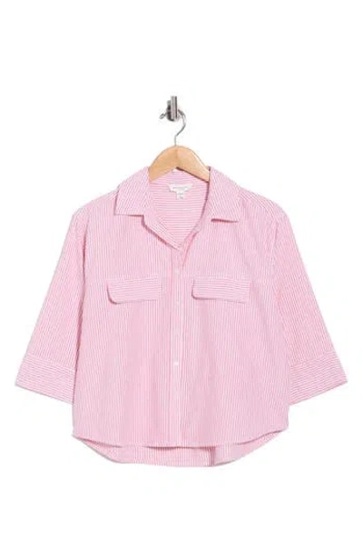 Beachlunchlounge Jennie Button-up Shirt In Pink