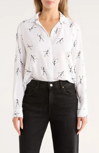Beachlunchlounge Kayden Button-up Shirt In White
