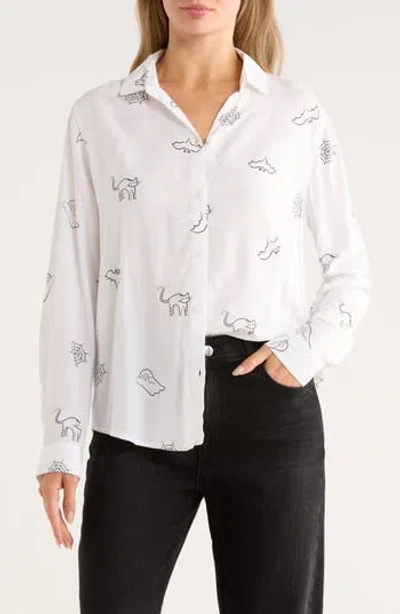 Beachlunchlounge Kayden Button-up Shirt In Yellow