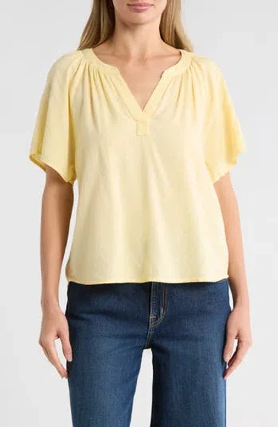 Beachlunchlounge Kirby Popover Shirt In Yellow