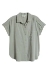 Beachlunchlounge Lane Dolman Sleeve Shirt In New Sage