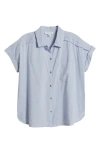 Beachlunchlounge Lane Dolman Sleeve Shirt In Sail Blue