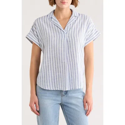 Beachlunchlounge Leyton Stripe Top In Blue