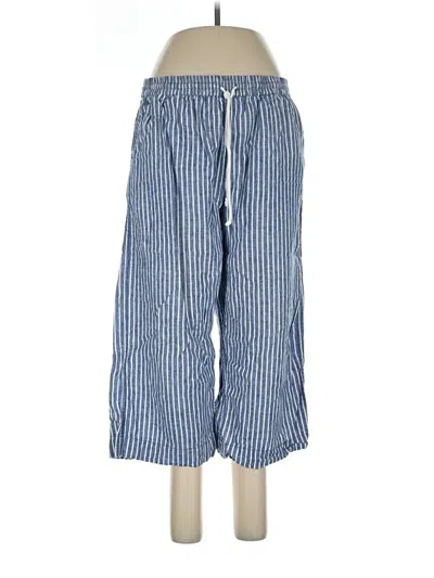 Pre-owned Beachlunchlounge Linen Pants In Blue