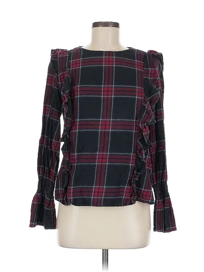 Pre-owned Beachlunchlounge Long Sleeve Blouse In Black