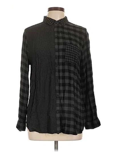 Pre-owned Beachlunchlounge Long Sleeve Blouse In Black