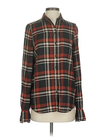 Pre-owned Beachlunchlounge Long Sleeve Blouse In Brown