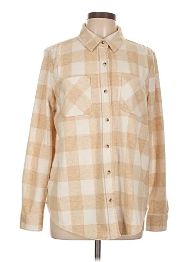 Pre-owned Beachlunchlounge Long Sleeve Blouse In Brown