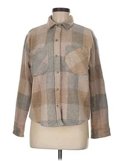 Pre-owned Beachlunchlounge Long Sleeve Blouse In Brown