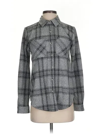 Pre-owned Beachlunchlounge Long Sleeve Blouse In Gray