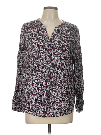 Pre-owned Beachlunchlounge Long Sleeve Blouse In Gray