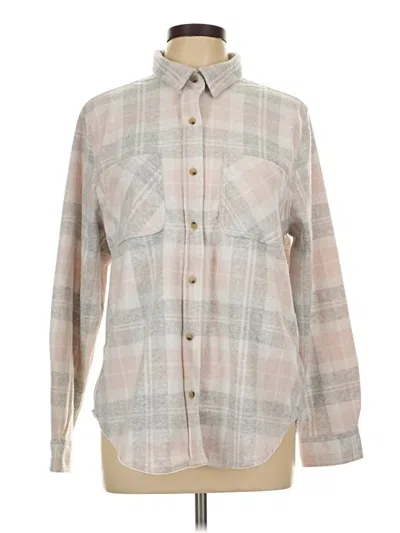 Pre-owned Beachlunchlounge Long Sleeve Blouse In Gray