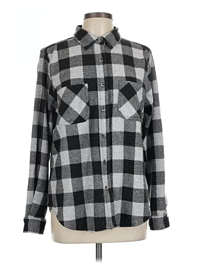 Pre-owned Beachlunchlounge Long Sleeve Blouse In Gray