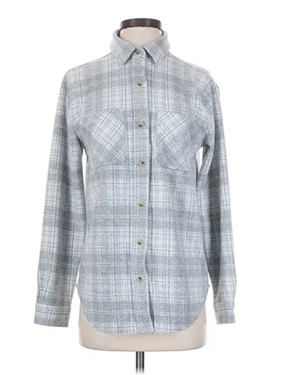 Pre-owned Beachlunchlounge Long Sleeve Blouse In Gray
