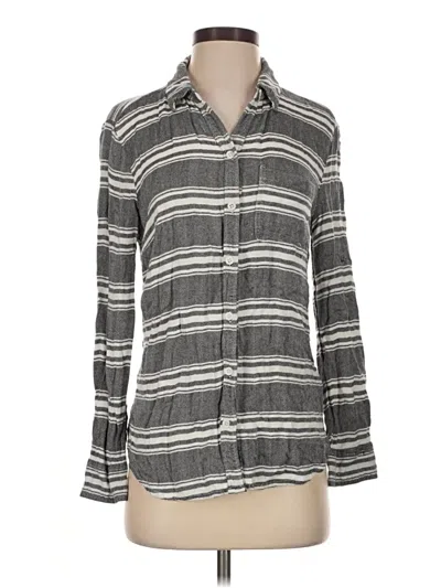 Pre-owned Beachlunchlounge Long Sleeve Blouse In Gray