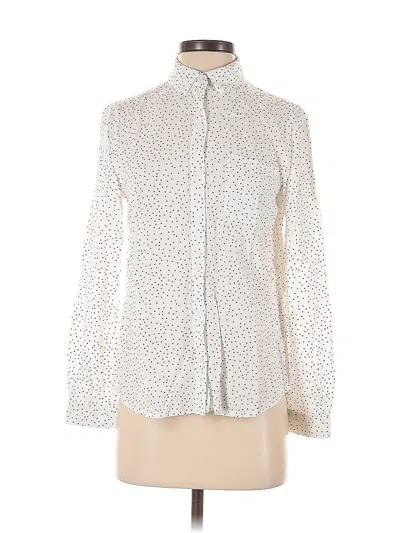 Pre-owned Beachlunchlounge Long Sleeve Blouse In Ivory